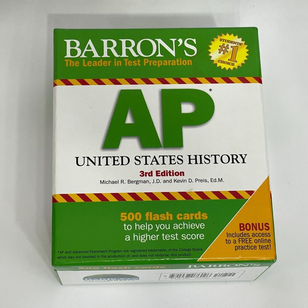 Barron's‎ AP United States History Set 3rd Edition 500 Flash Cards